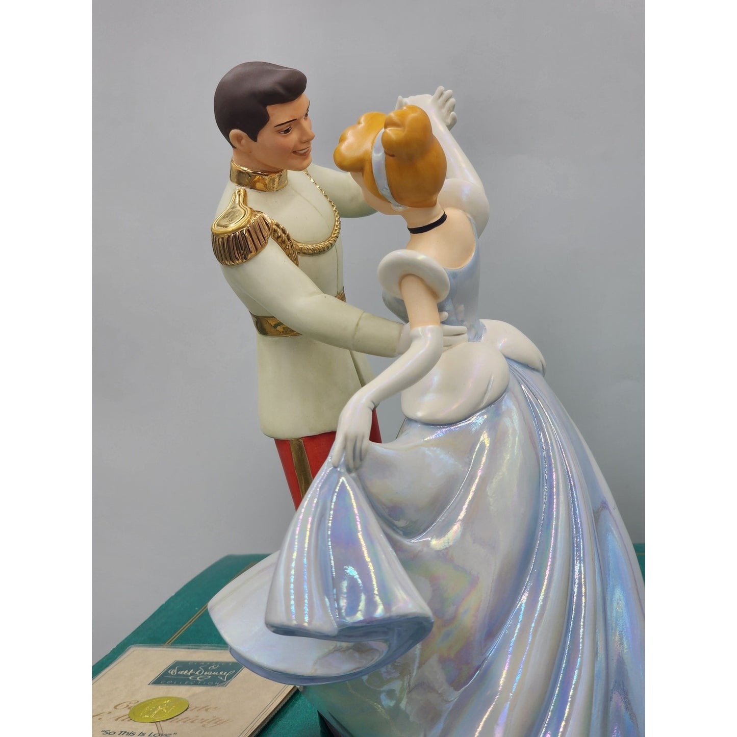 WDCC Disney Cinderella Prince Charming So This Is Love Vintage Retired Box COA