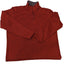 Wrangler Pullover Sweater Men Large Red Zip Fleece Pullover Sweater Polyester