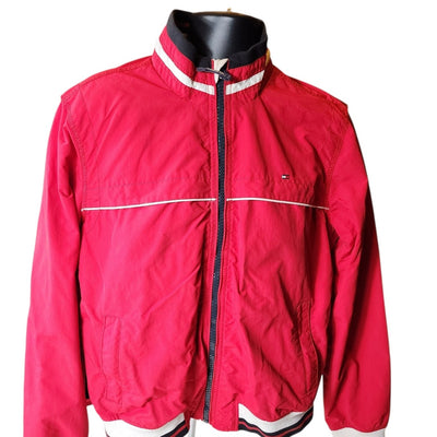 Tommy Hilfiger Jacket Men Medium Women Large Bomber Wind Retro Crest Vintage Y2K