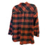 Eddie Bauer Women’s 3X Flannel Shirt Plaid Button Up Buffalo Check
