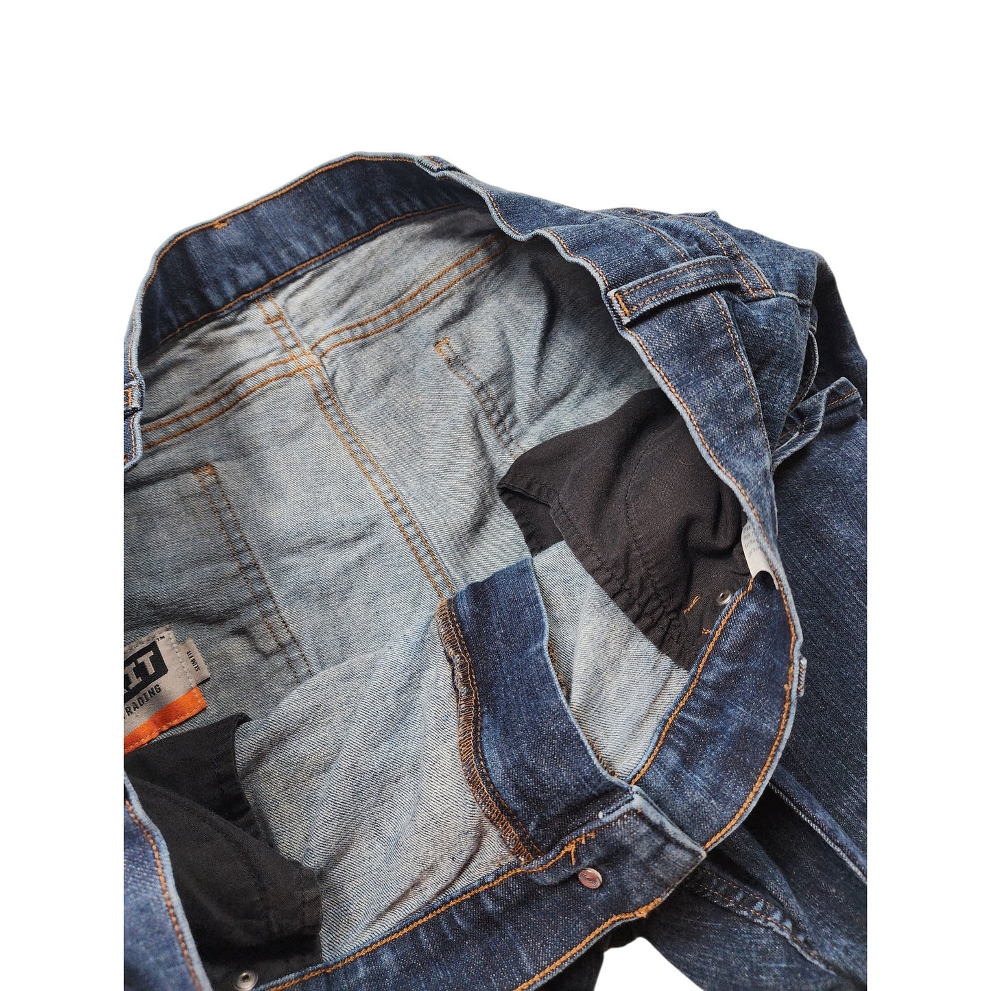 Duluth Trading 40 Grit Work Jeans Men 44x32 Slim Fit Carpenter Denim Pant Rugged