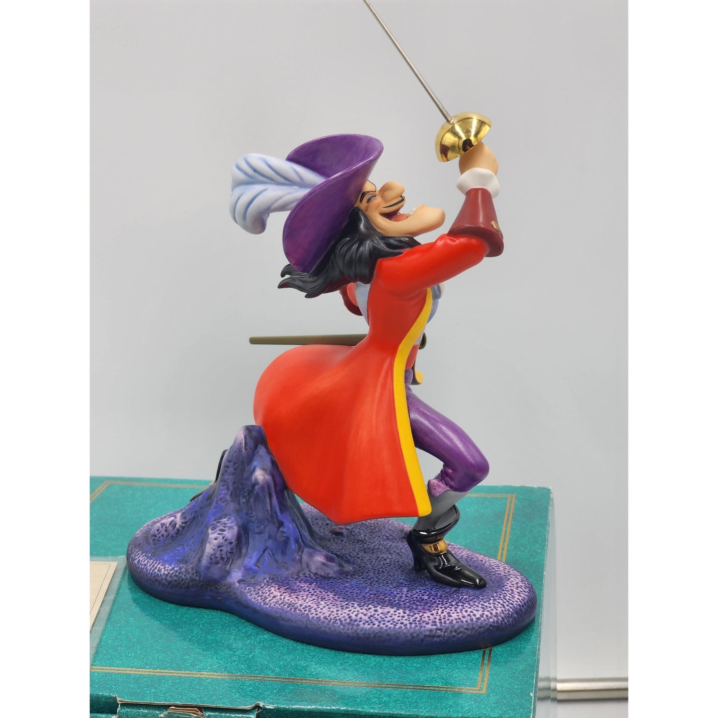 WDCC Captain Hook Peter Pan I've Got You This Time Figurine COA Box Disney