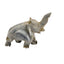 Stone Elephant Figurine Statue Gray Wildlife Shelf Ornament Safari Animal Art 6"