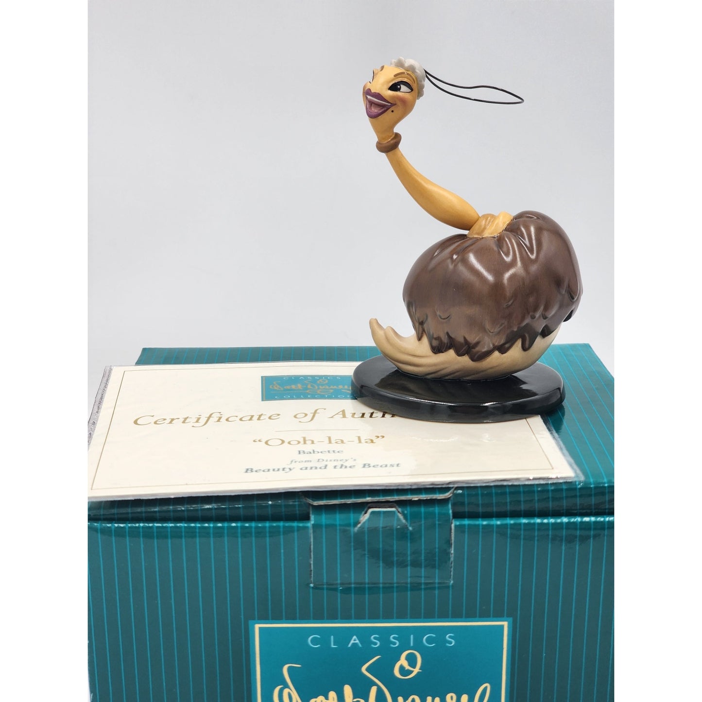 WDCC Babette from Beauty and the Beast Figurine Ooh-la-la Disney Box COA Retired