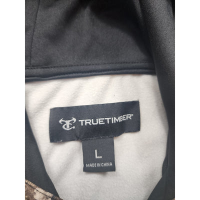 True Timber Hoodie Mens Large Camo Drawstring Hunting Hiking Woodland Gorpcore