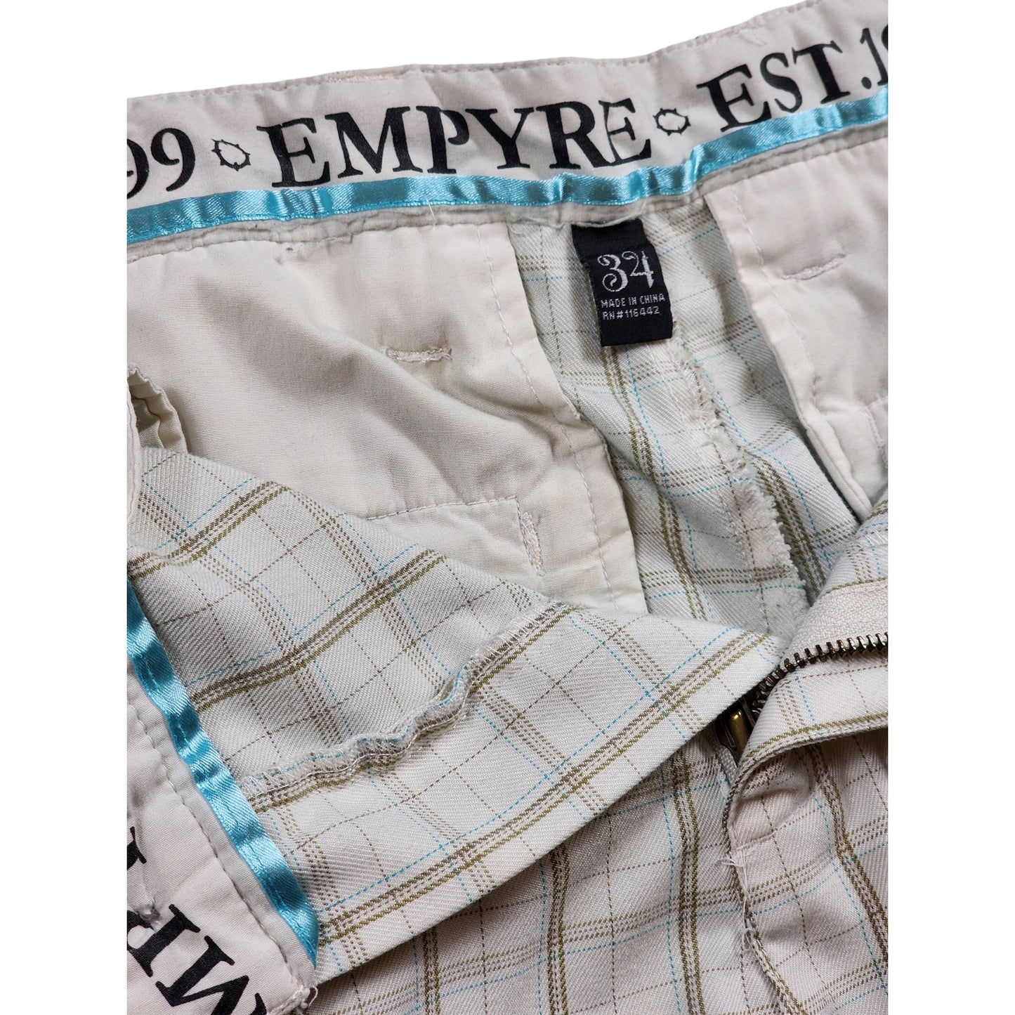 Empyre Plaid Shorts Mens Size 34 Checkered Casual Summer Wear Fashion Skater