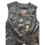 First Manufacturing Leather Vest XL Biker Motorcycle Club Riding Snap Taffeta