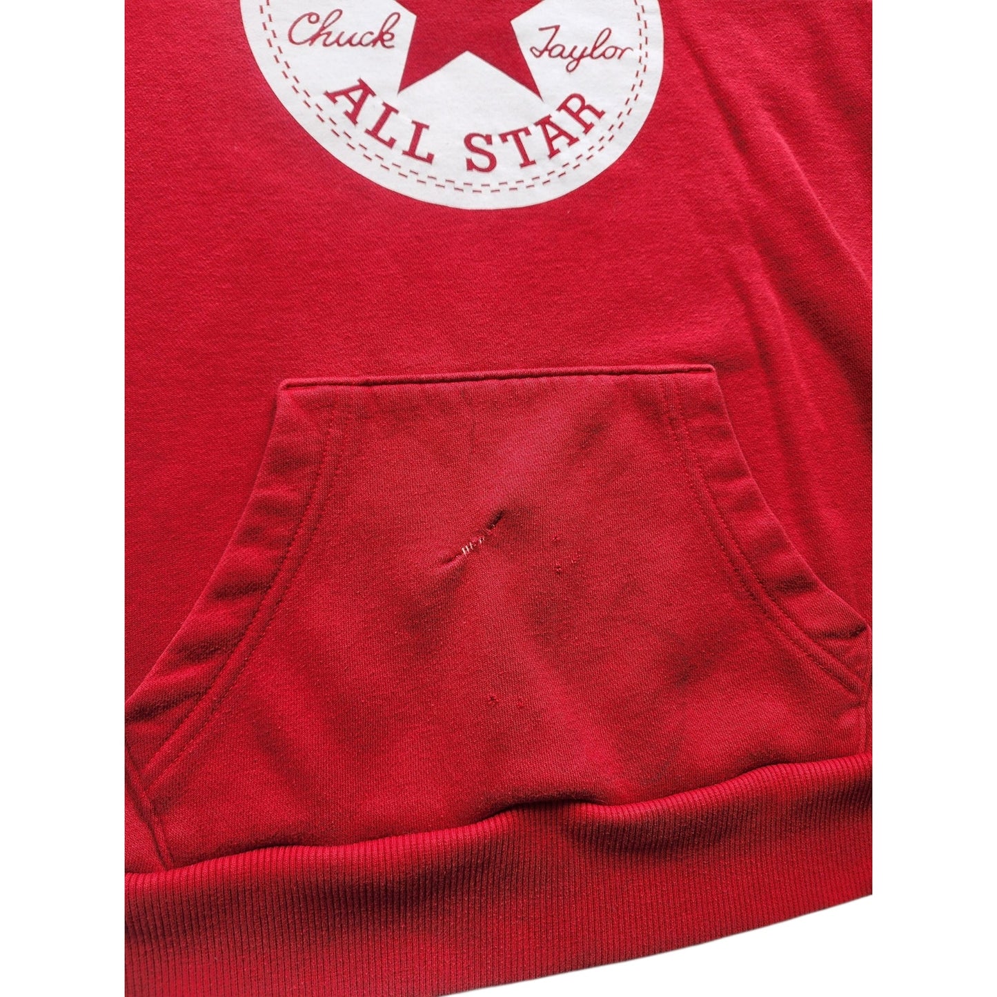 Converse All Star Chuck Taylor Hoodie Logo Sweatshirt Youth Large Women Small/XS