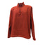 Wrangler Pullover Sweater Men Large Red Zip Fleece Pullover Sweater Polyester