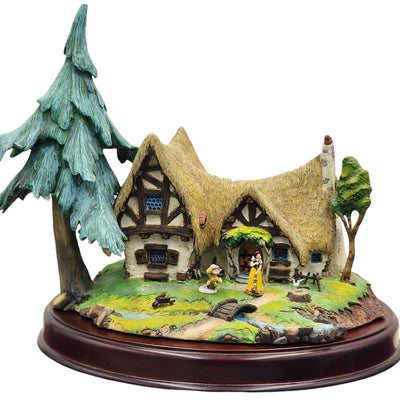 WDCC Disney Enchanted Place Seven Dwarf Cottage Snow White Dopey Vintage Box COA