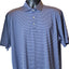 Holderness Bourne Polo Shirt Mens XL Striped Performance Golf Lightweight Active