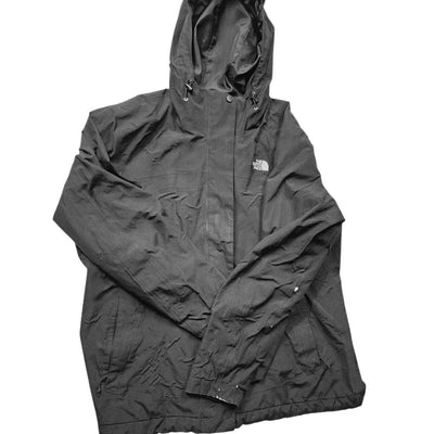 North Face HyVent Waterproof Hooded Rain Jacket Womens XL Hiking Camping Light