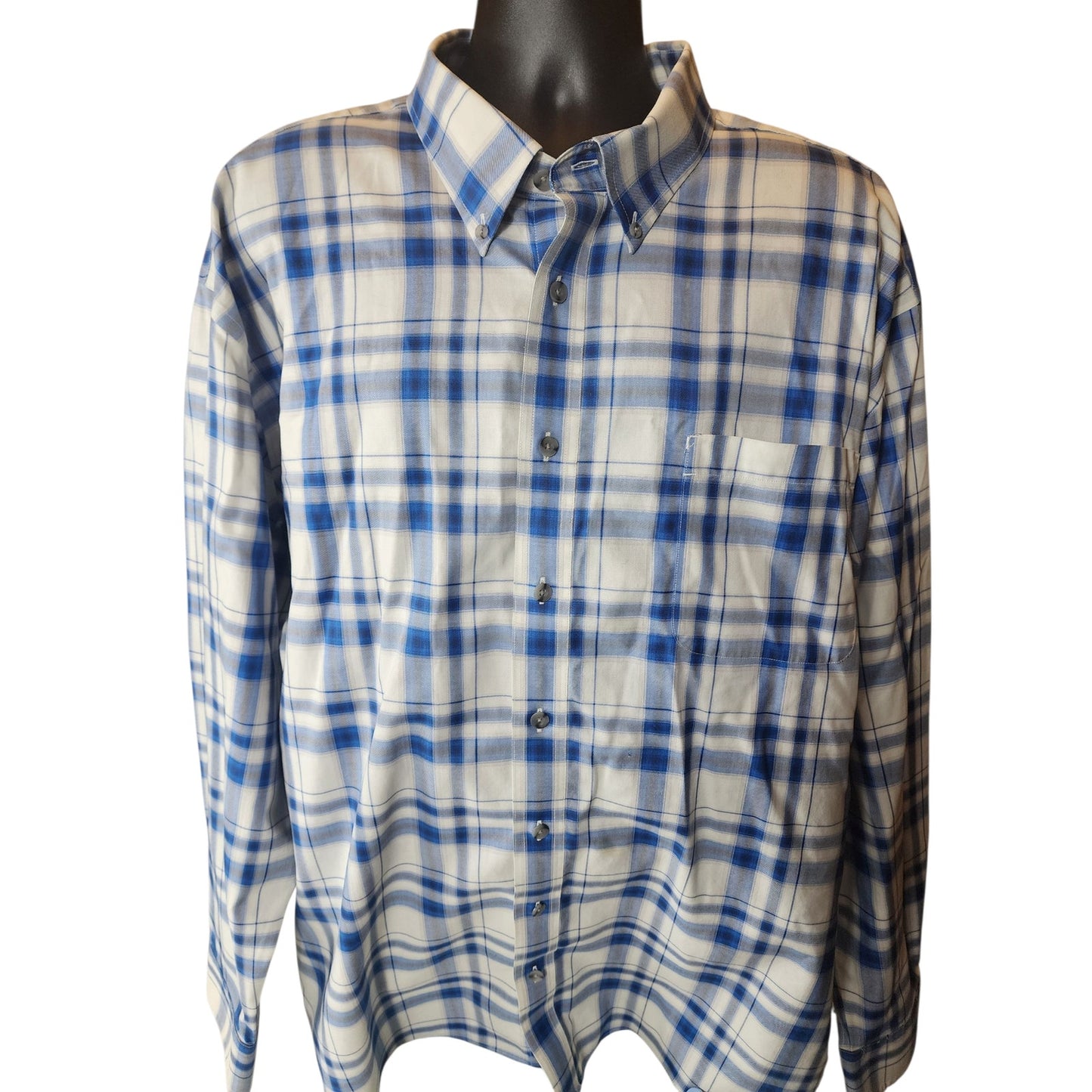 Cabelas Shirt Men 3XL Plaid Long Sleeve Cotton Western Classic Casual Workwear