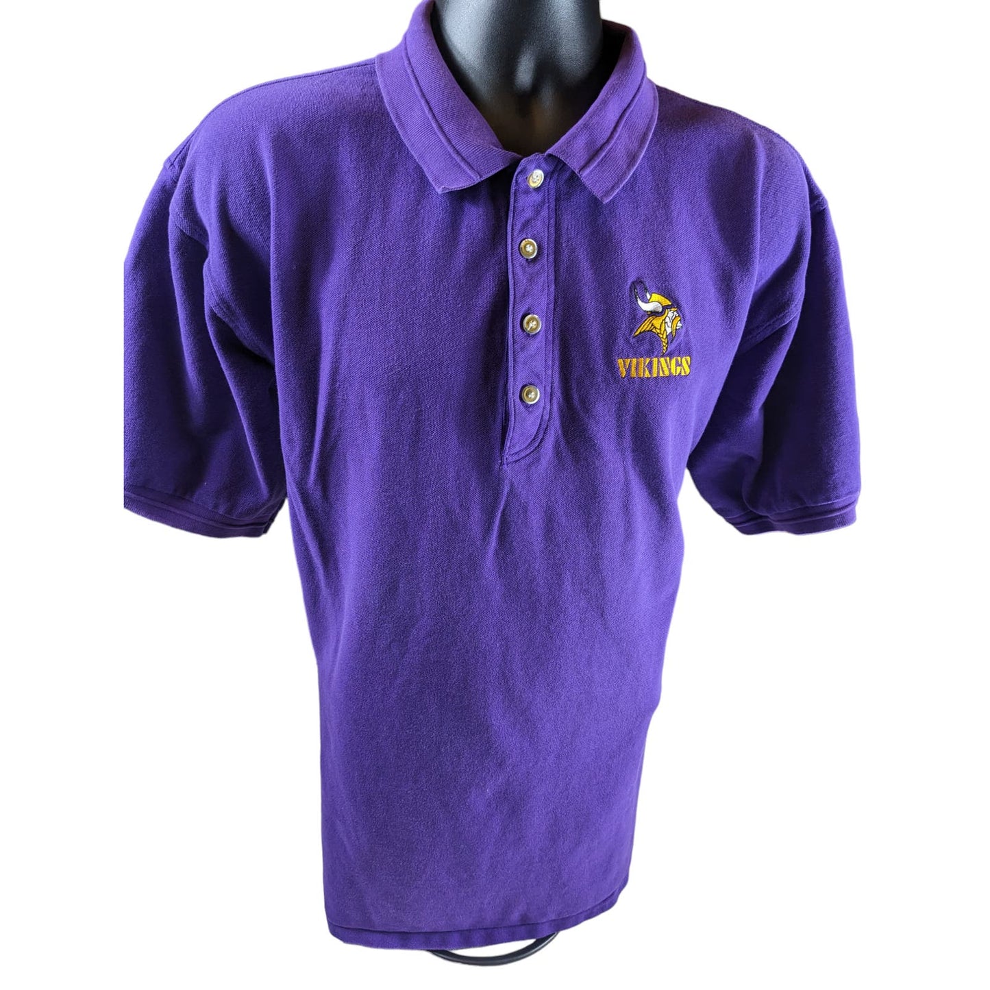 Antigua Polo Golf Shirt MN Vikings Mens XL Short Sleeve Purple Minnesota