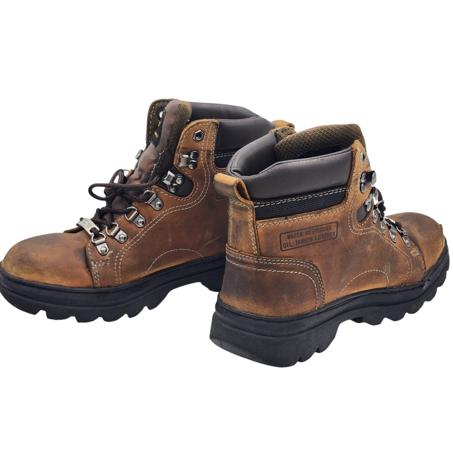 AdTec Steel Toe Work Boots Womens 9 Leather ASTM F2413 Lug Hiking Safety 2977
