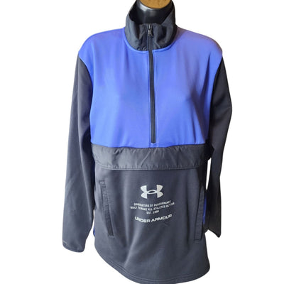Under Armour ColdGear Mens Medium Pullover Athletic Sweatshirt Kangaroo Pocket