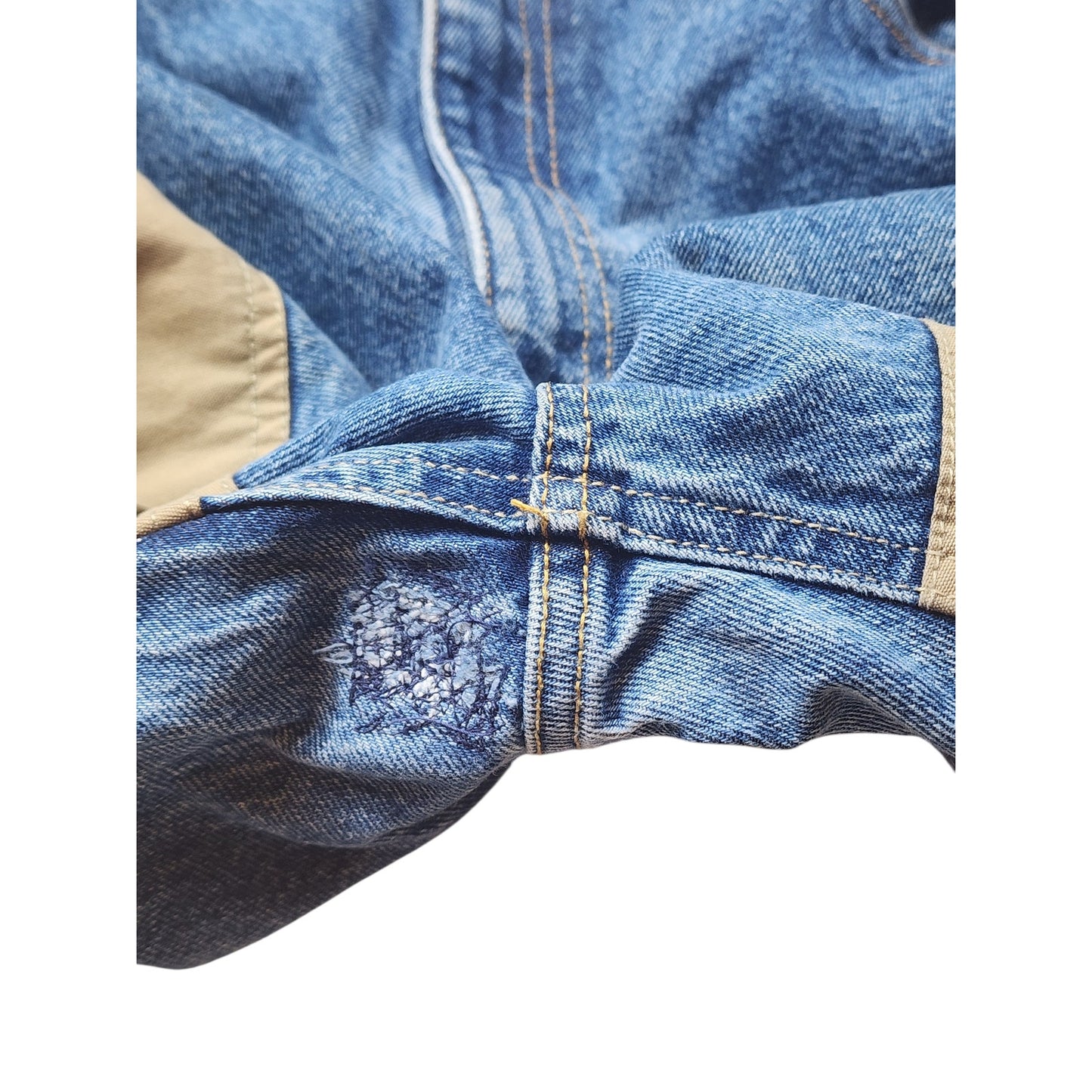 Cabelas Hunting Jeans Mens 34R Denim Canvas Field Pants Work Vintage 94-1125