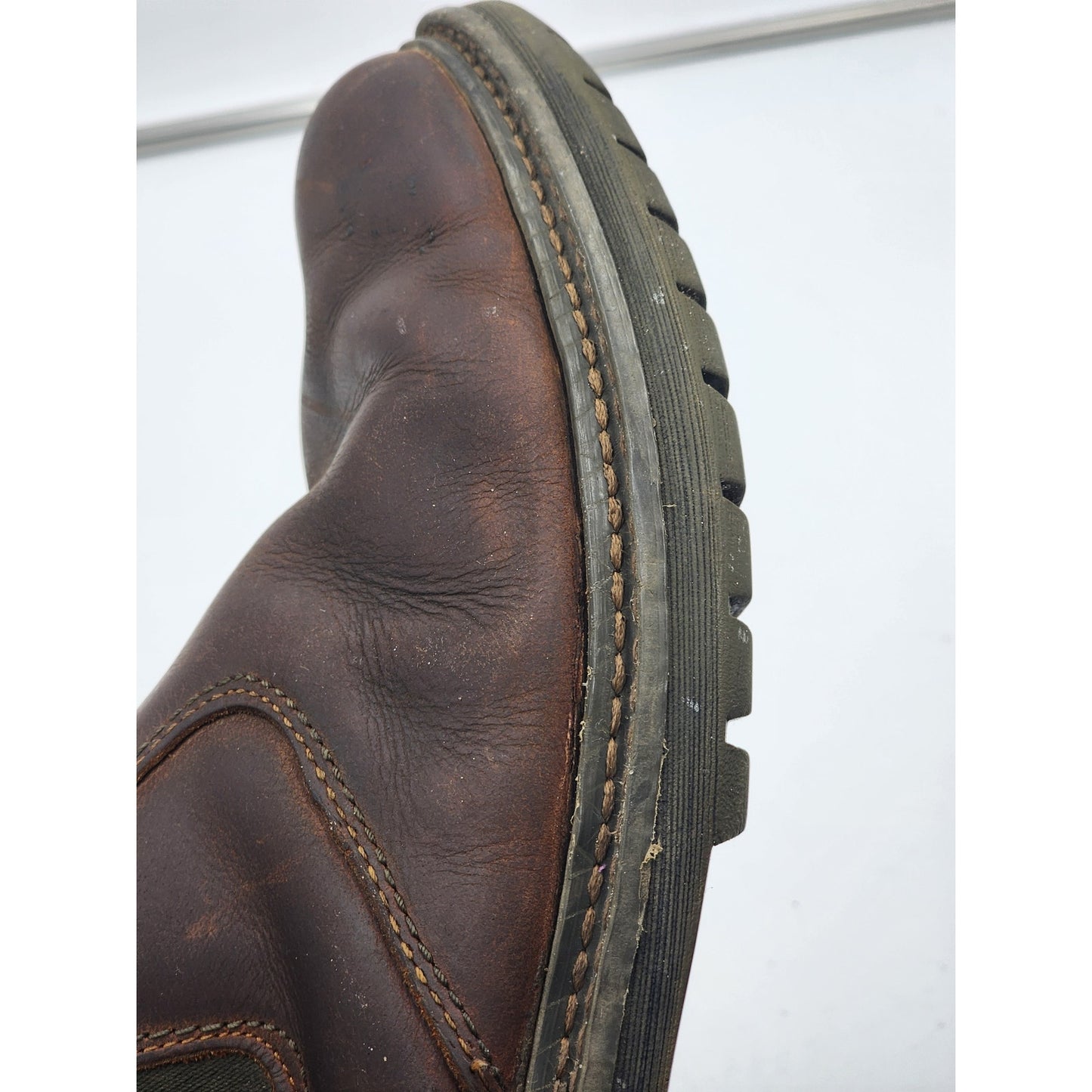 Timberland Shoes Men 12 Chelsea Boots Leather Slip On Ankle Pull On Rugged 9745A