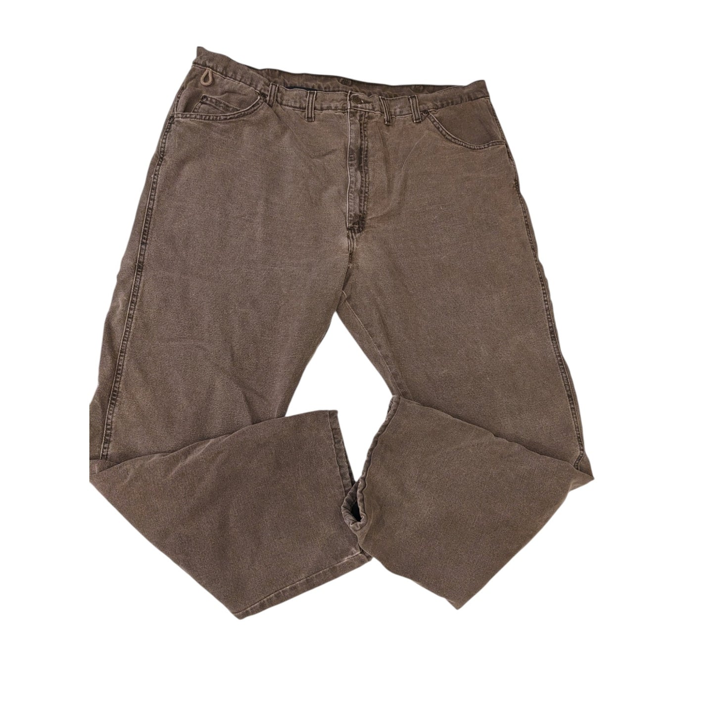 Wrangler Rugged Wear Pants Mens 44x32 Lined Work Carpenter Heavy Duty 33213NB