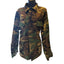 Woodland Camo Combat Shirt Jacket Mens Large Short Army Field Coat Tactical