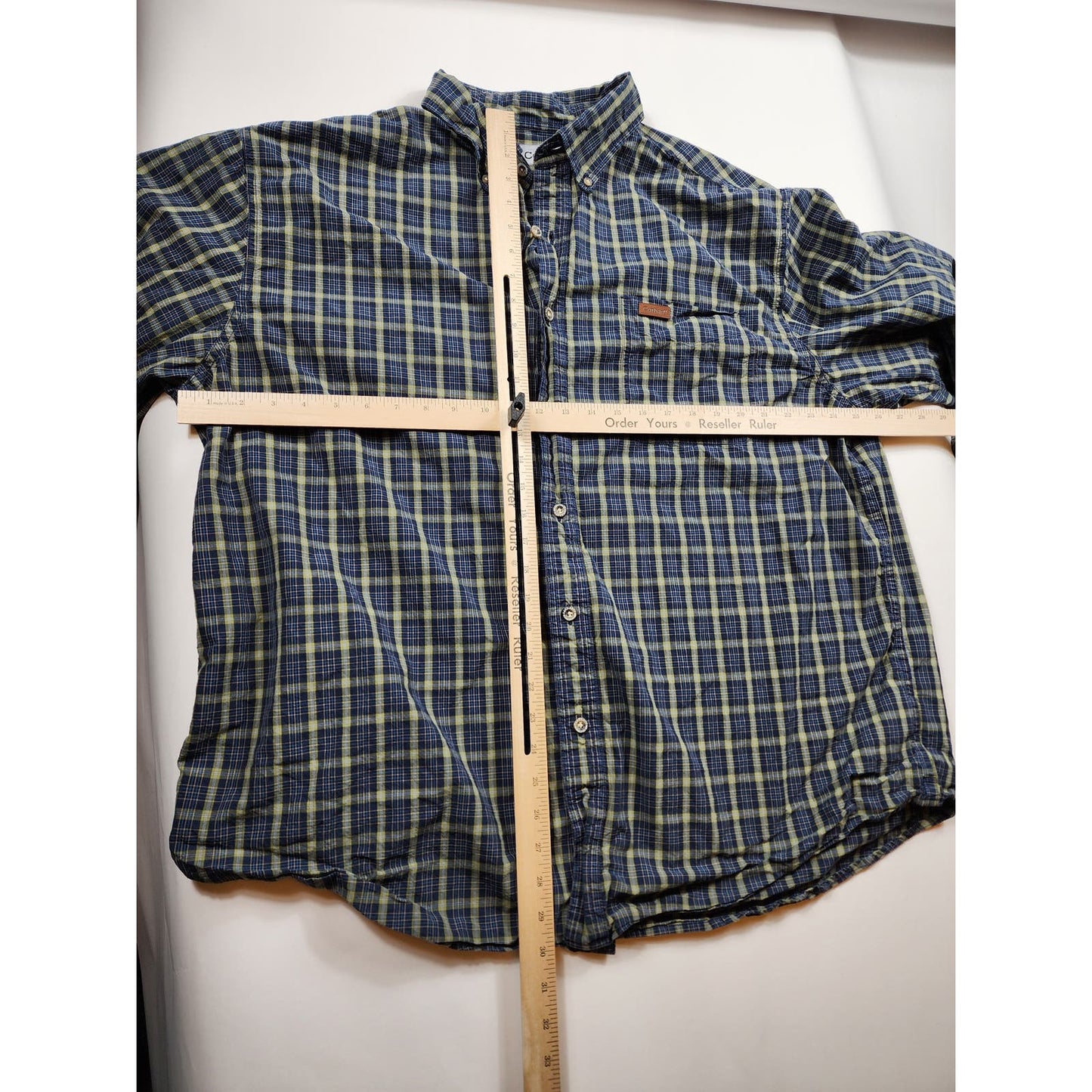 Carhartt Shirt Mens 2XL Plaid Classic Button Up Casual Long Sleeve Cotton Casual