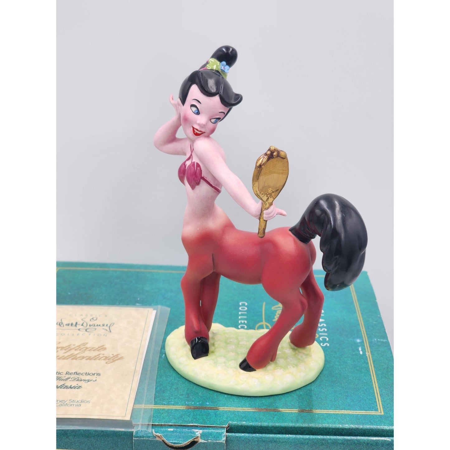 WDCC Fantasia Pink Centaurette Figurine Romantic Reflections Disney COA Box