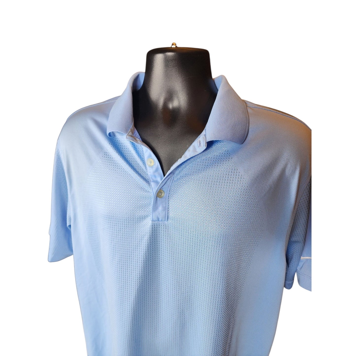 Nike Golf Dri-Fit Tour Polo Shirt Mens Large Light Blue Athletic Lightweight