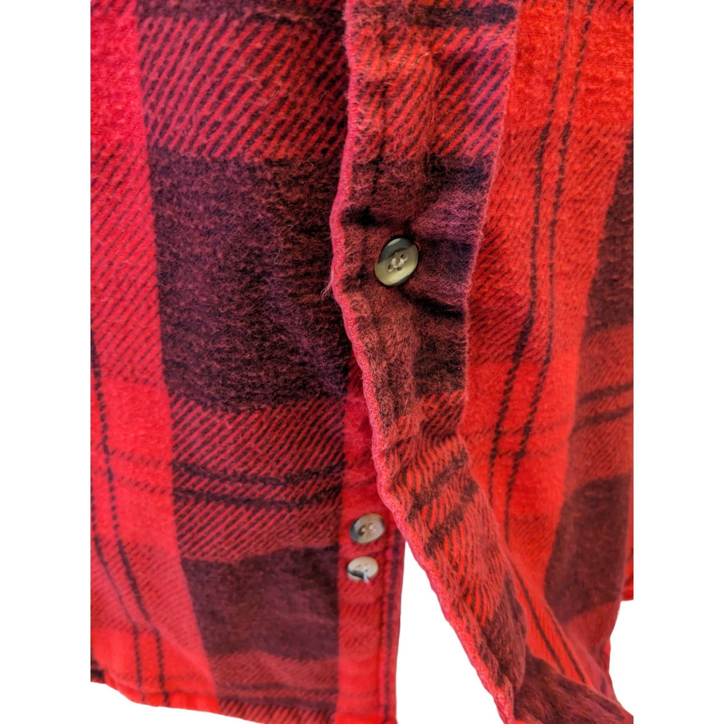 Vintage Hunters Lane Flannel Shirt Mens Medium Plaid Lumberjack Outdoor Rugged