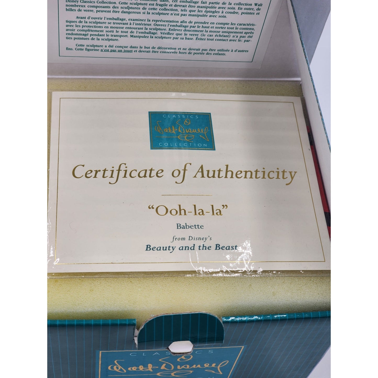 WDCC Babette from Beauty and the Beast Figurine Ooh-la-la Disney Box COA Retired