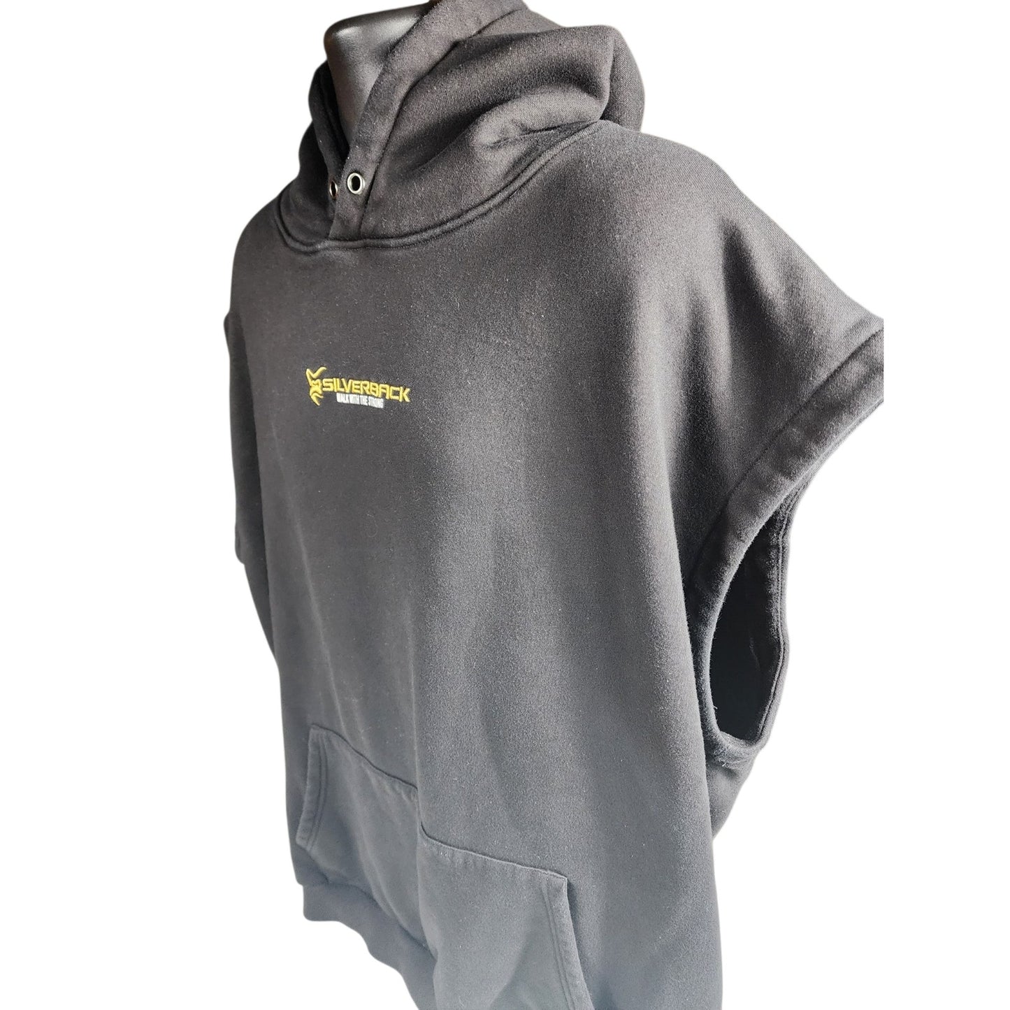 Silverback Strength Club Sleeveless Hoodie Mens 4XL Gym Bodybuilding Musclewear