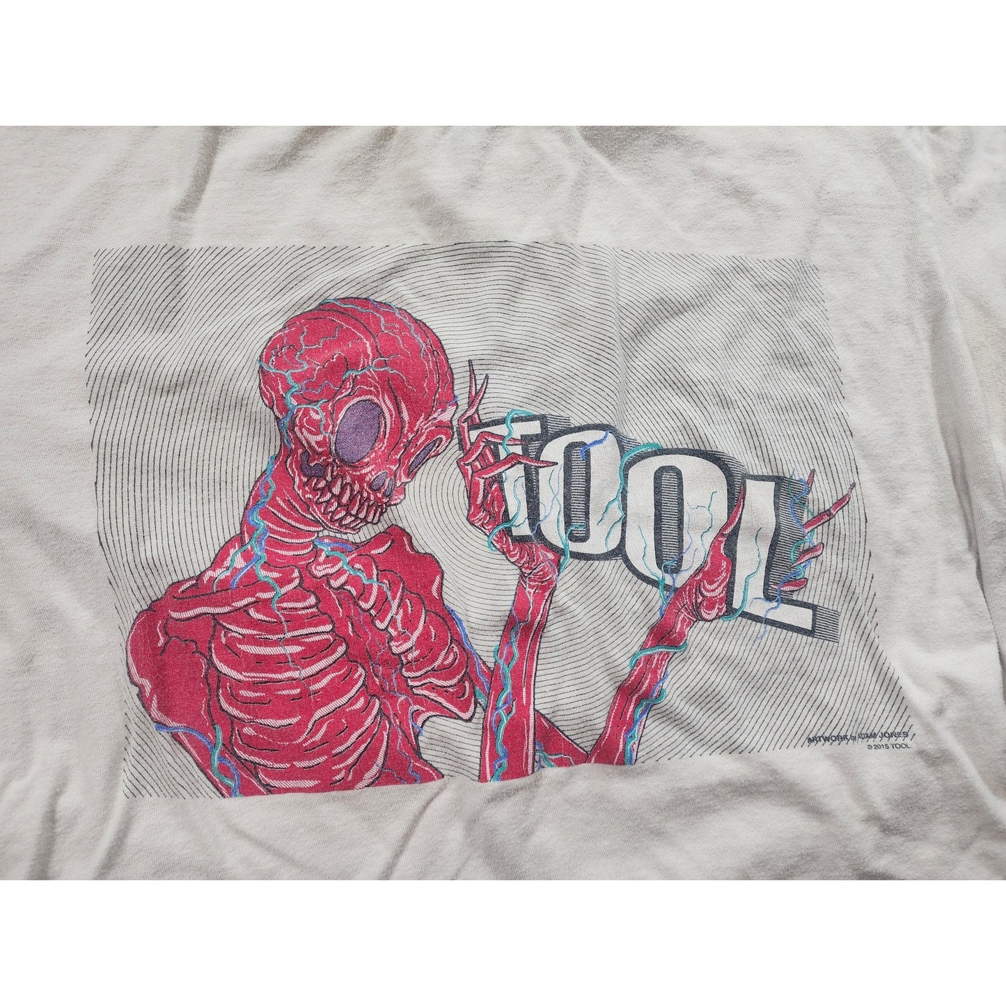 Tool Band 2015 Skeleton Graphic T Shirt Large Adam Jones Artwork Rock Metalhead