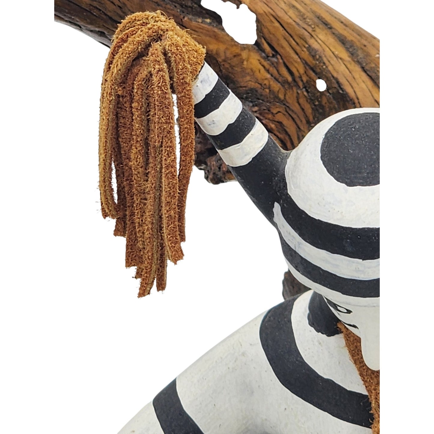 Kachina Southwestern Native American Style Koshare Clown Watermelon Wood Carving