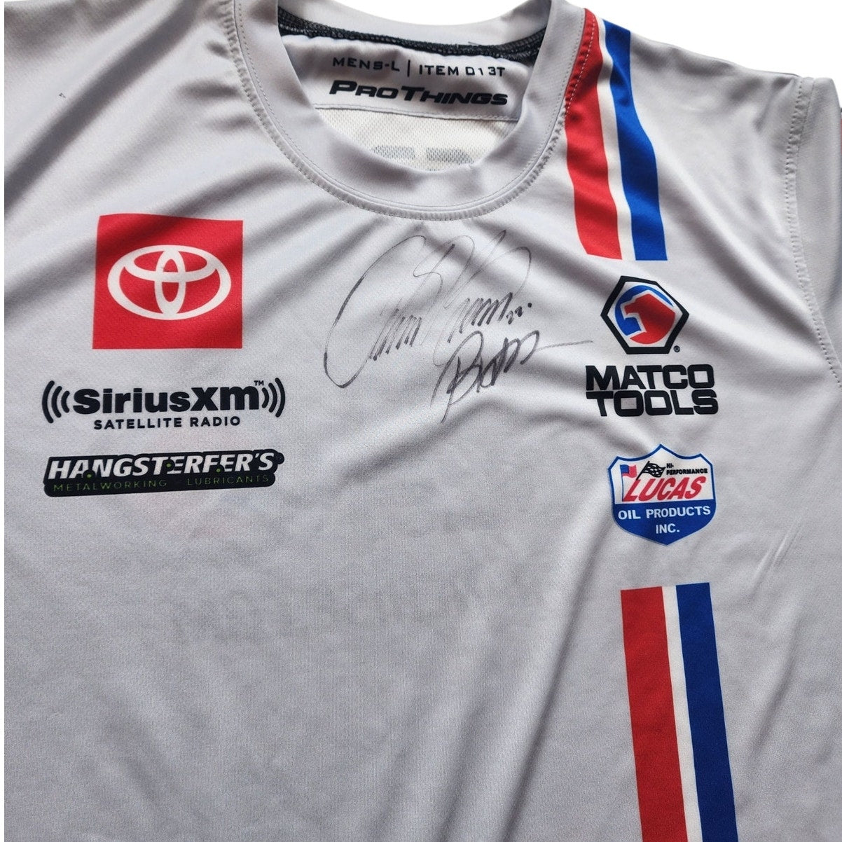 ProThings Racing Team Shirt Large Signed Jersey Matco Tools Motorsport Autograph