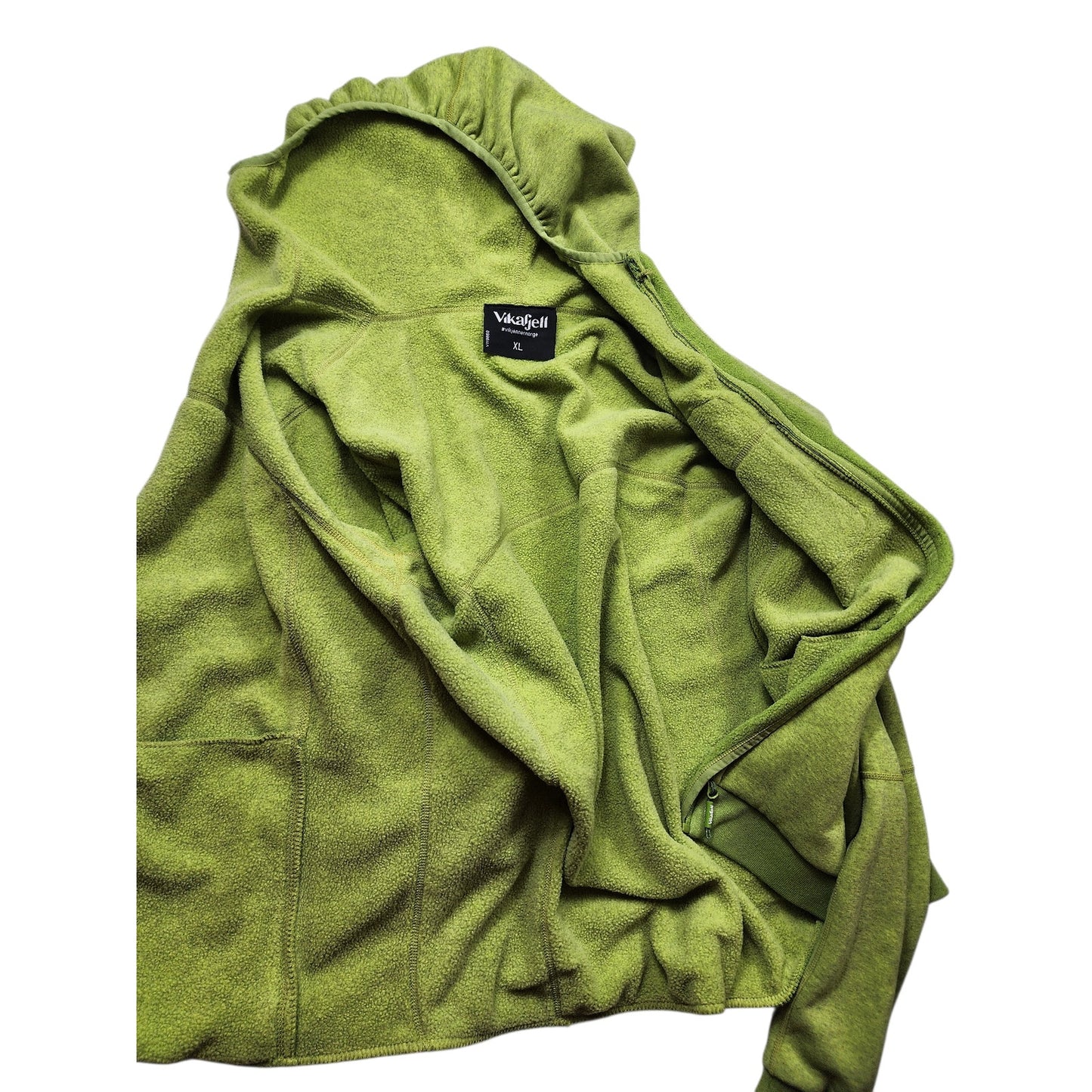 Vikafjell Norway Hoodie Womens XL Zip Fleece Hiking Jacket Gorpcore Norwegian