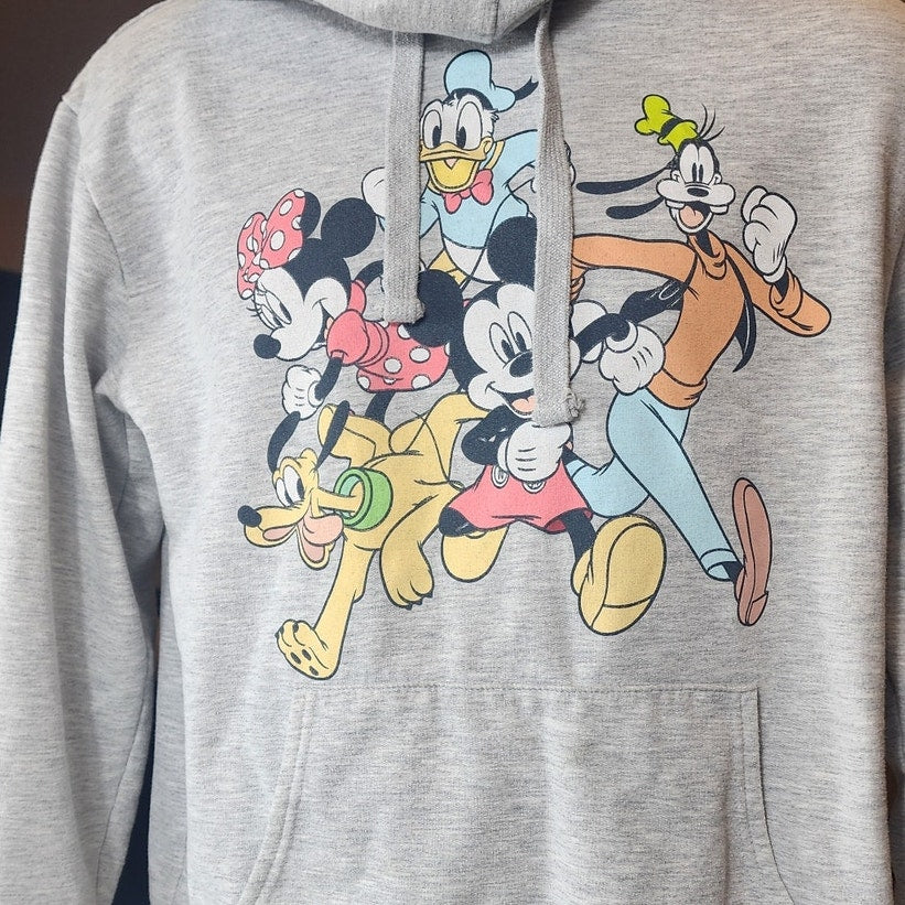 Disney Mickey Hoodie Youth XL Men S Women M Sweatshirt Minnie Donald Goofy Pluto