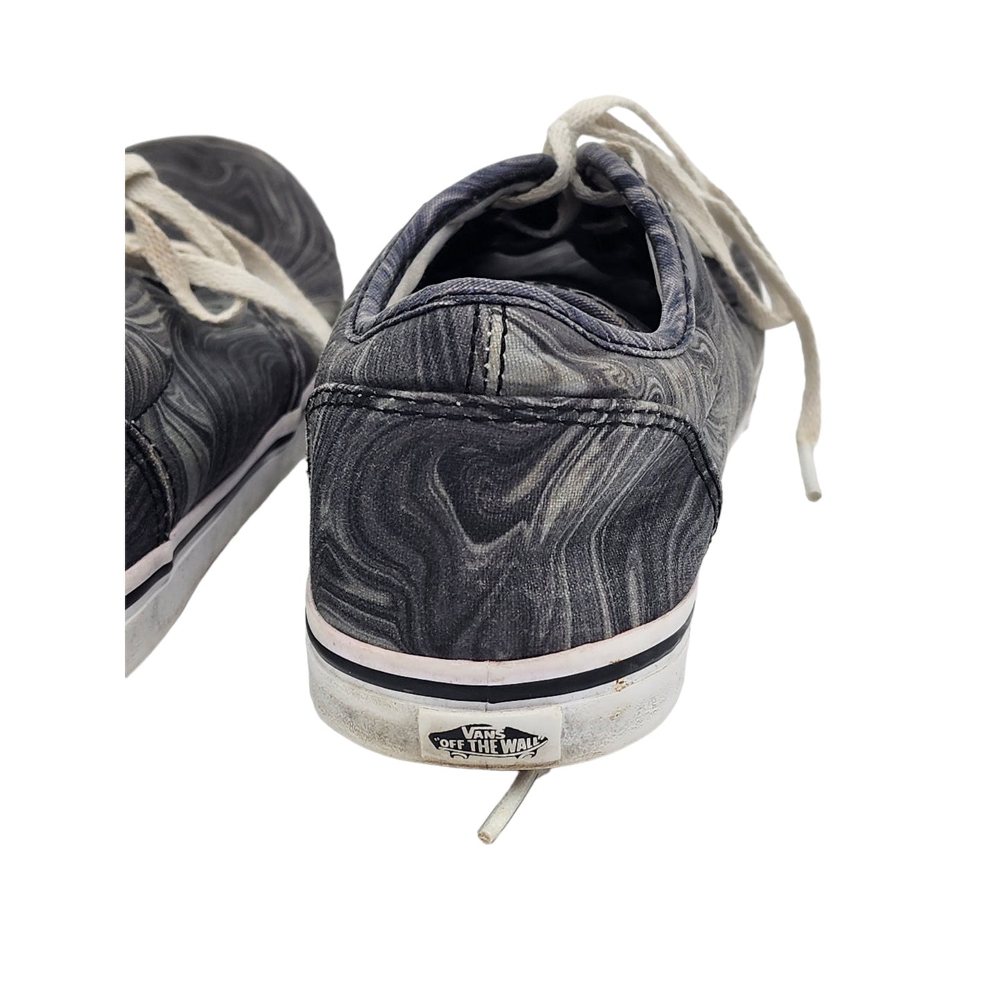 VANS Off the Wall Shoes Womens 9 Marbled Canvas Sneakers Lace Up 25.5CM TB4R