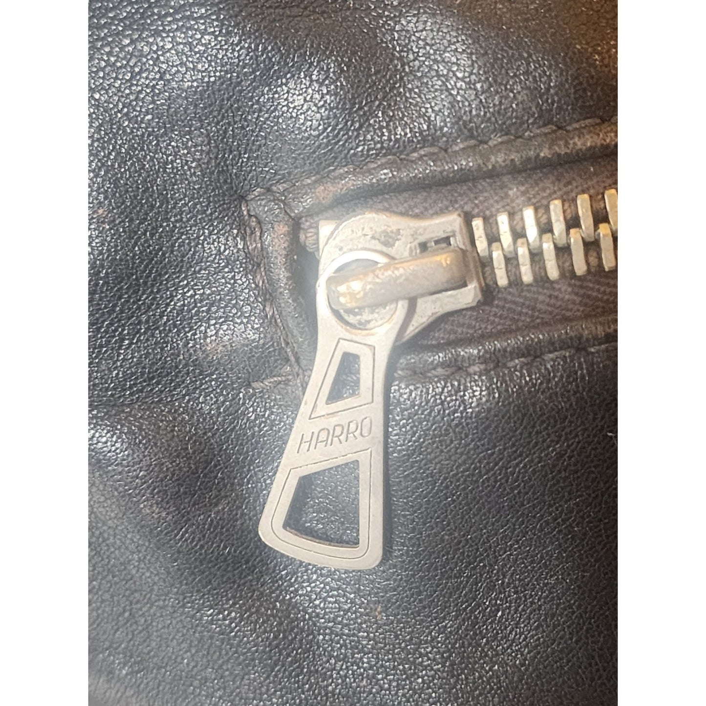 Vintage Harro Biker Jacket Women Small Men XS Youth XL Motorcycle Leather Cafe