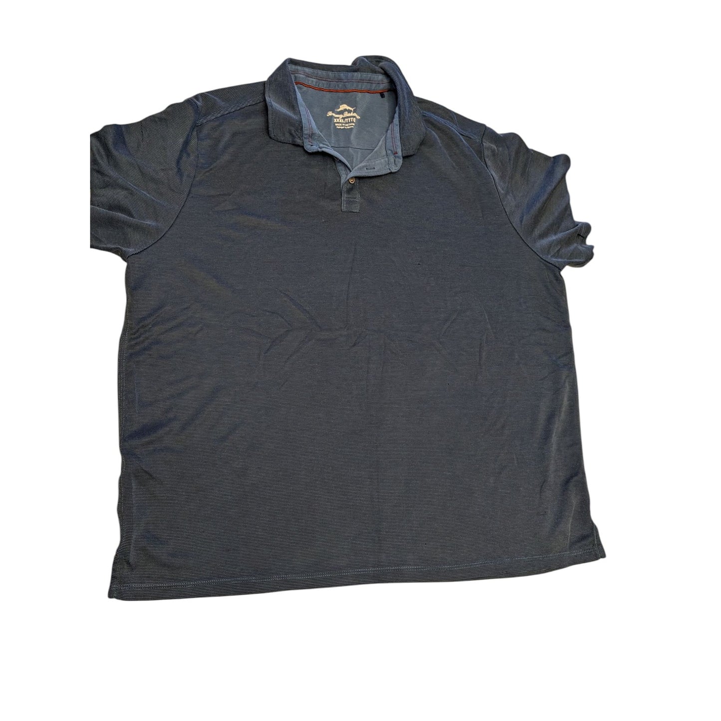Tommy Bahama Polo Shirt Mens 3XL Blue Short Sleeve Tencel Golf Resort Wear