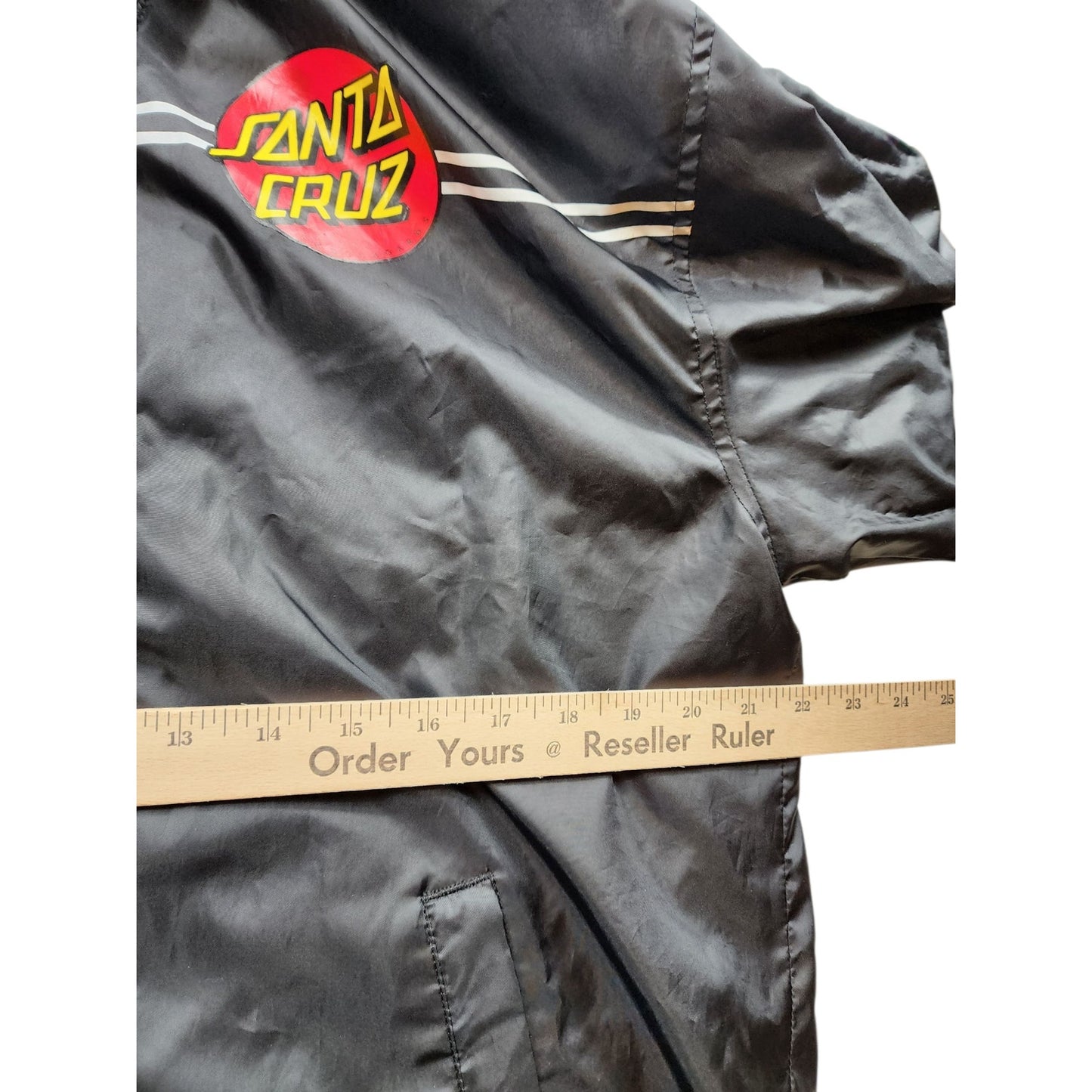 Santa Cruz Skateboards Windbreaker Large Jacket Hooded Logo Streetwear Grunge