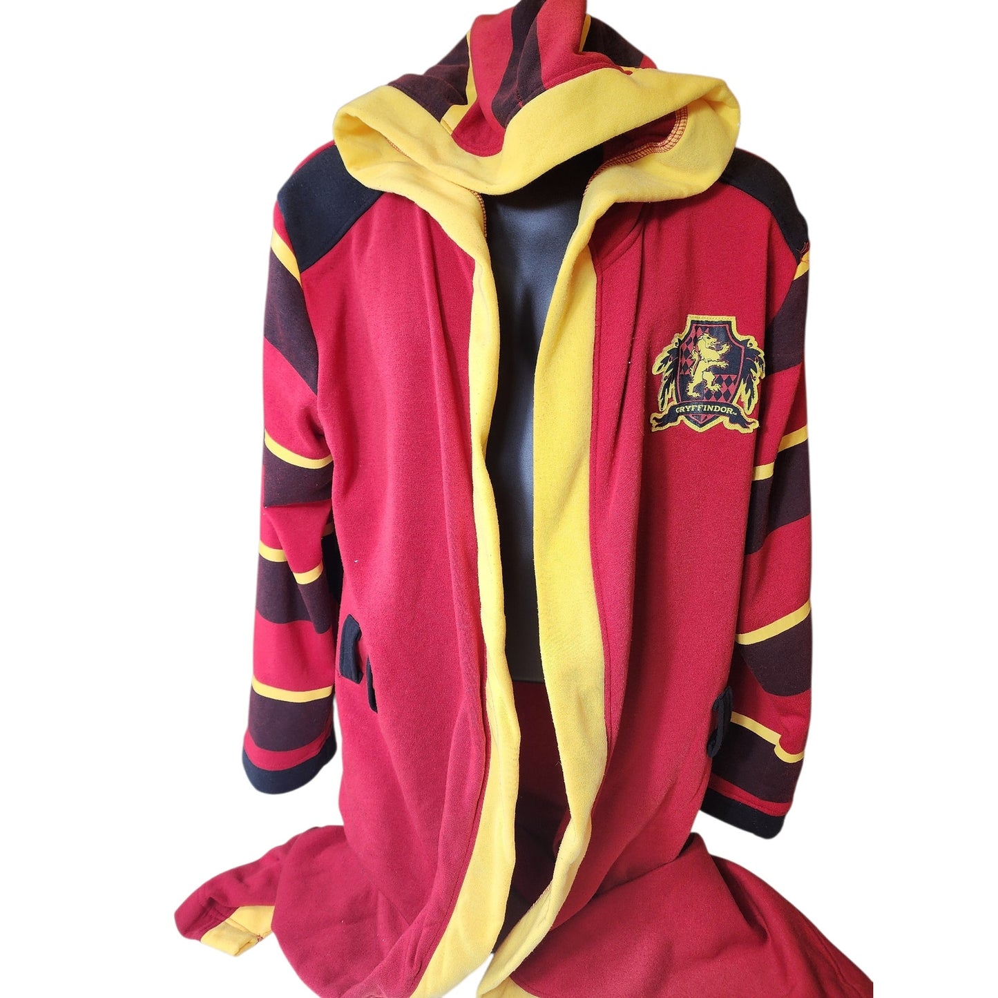 Harry Potter Gryffindor Robe Hoodie Small Medium Cosplay Wizard Cape Loungewear