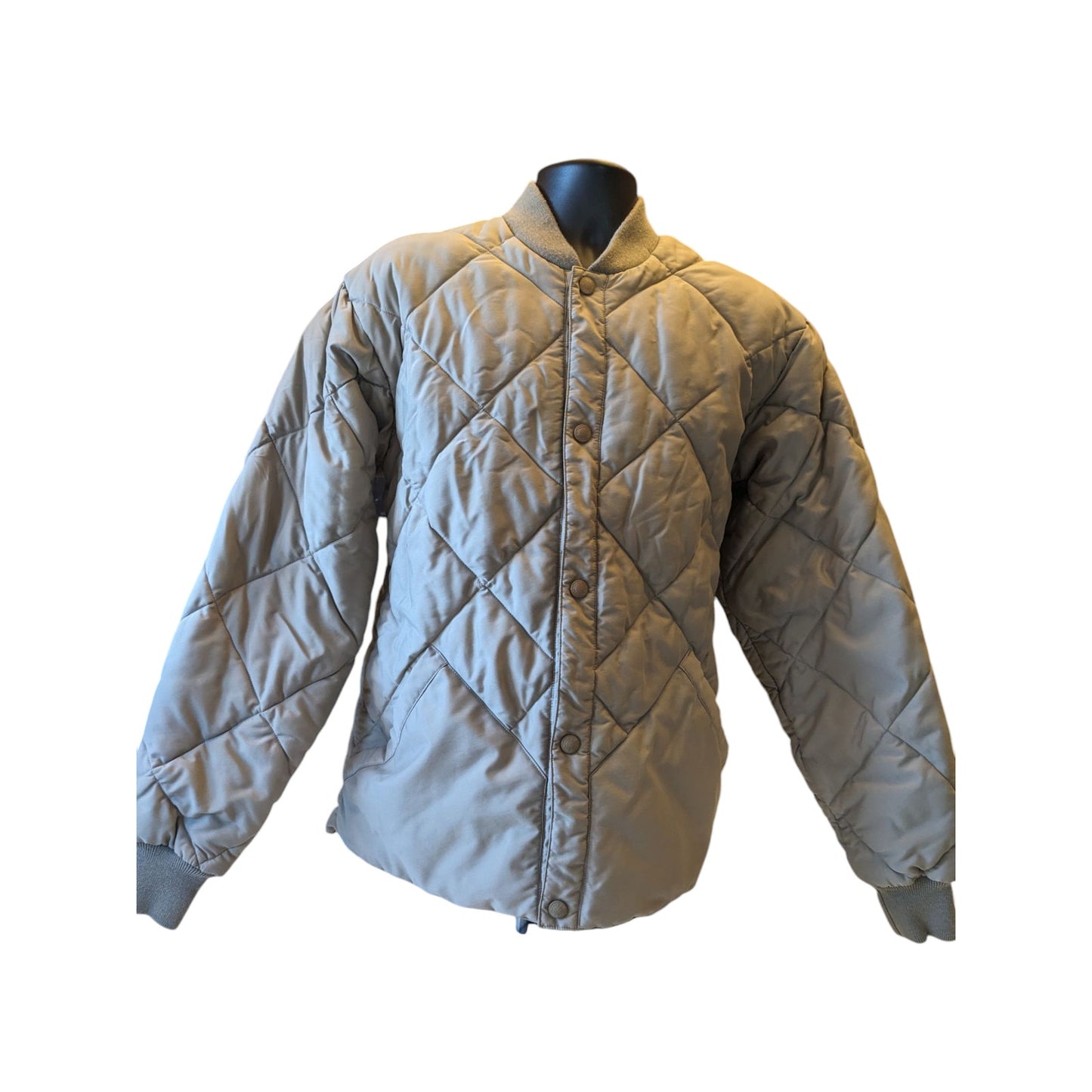 Cabelas Quilted Thinsulate Bomber Jacket Men Large Tall Goose Down Puffer Hiking