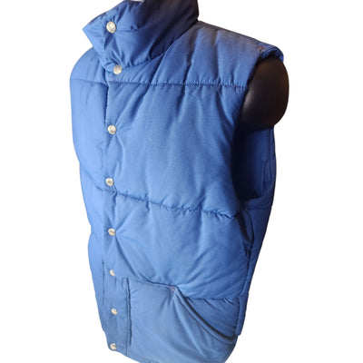 North Face Puffer Vest Jacket Large Vintage 70s 80s Snap Gorpcore Brown Label