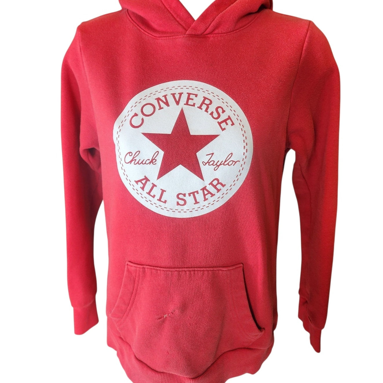 Converse All Star Chuck Taylor Hoodie Logo Sweatshirt Youth Large Women Small/XS