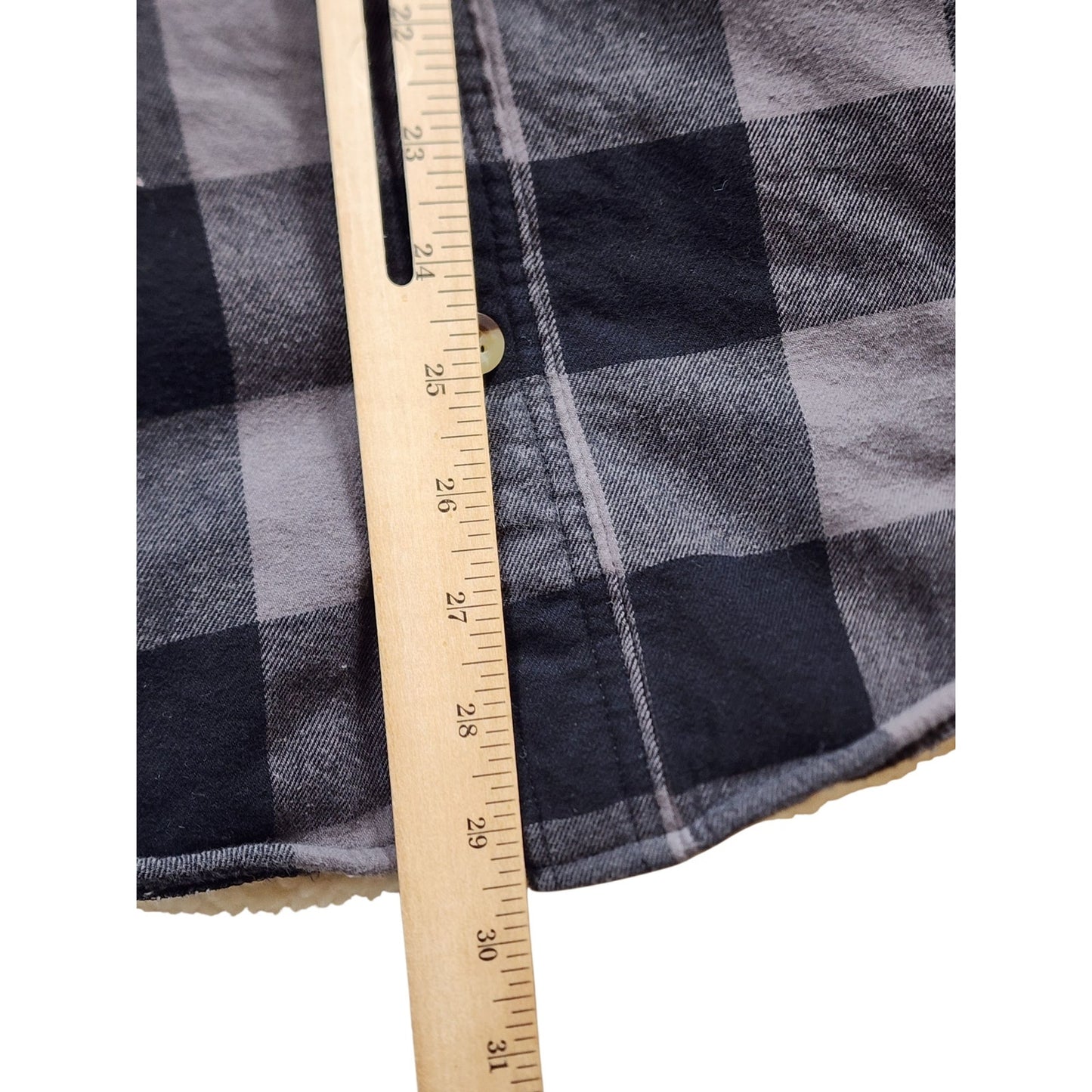 RedHead Fleece Plaid Flannel Jacket Shirt Men Medium Shacket Lumberjack Gorpcore