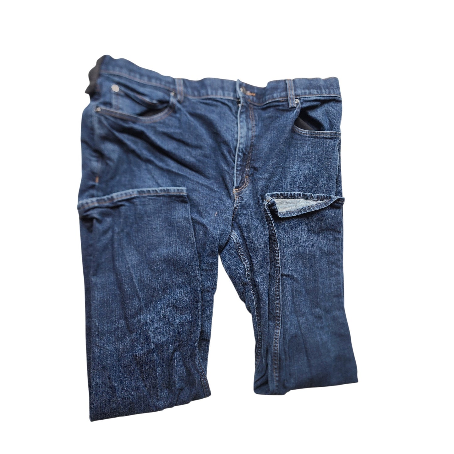 Duluth Trading 40 Grit Work Jeans Men 44x32 Slim Fit Carpenter Denim Pant Rugged