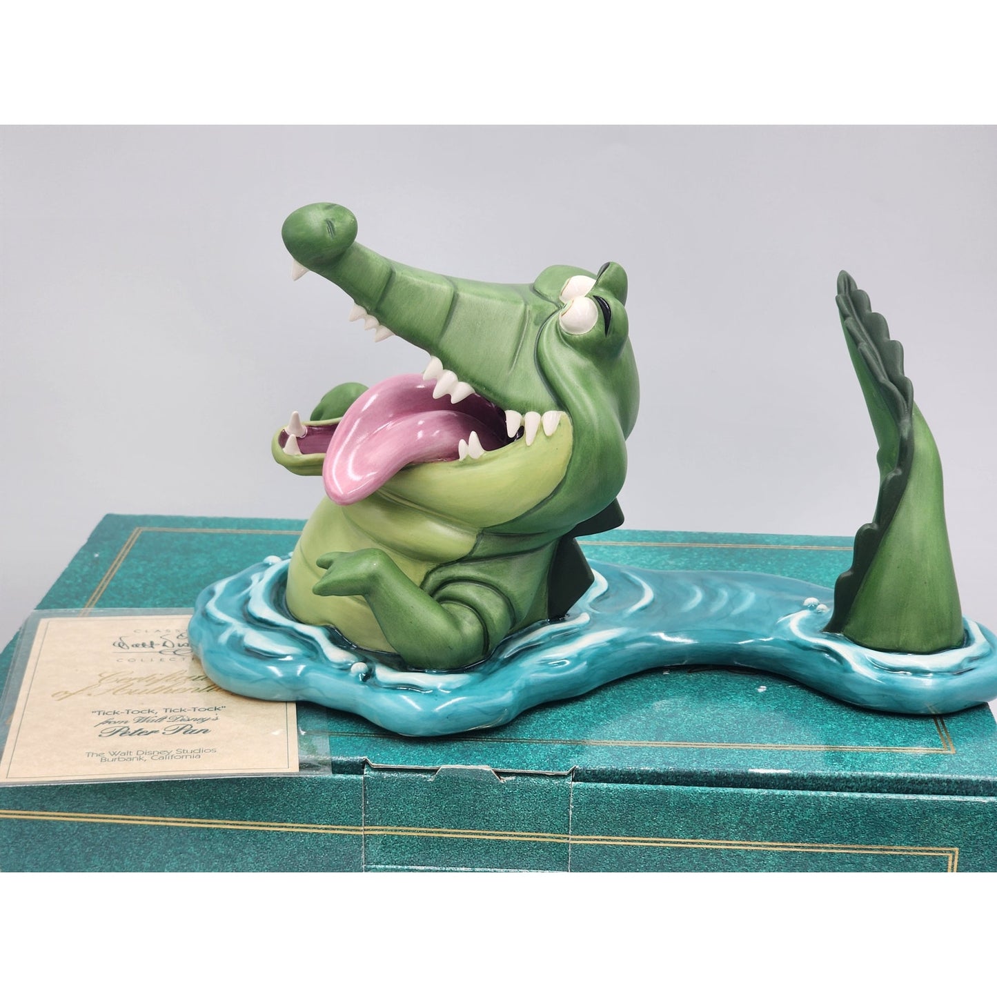 WDCC Disney Peter Pan Tick Tock Tick Tock Crocodile Box COA Retired Vintage Work