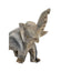 Stone Elephant Figurine Statue Gray Wildlife Shelf Ornament Safari Animal Art 6"
