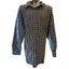 Van Heusen Studio Shirt Mens 3XLT Button Up Long Sleeve Cotton Plaid Blue Gray