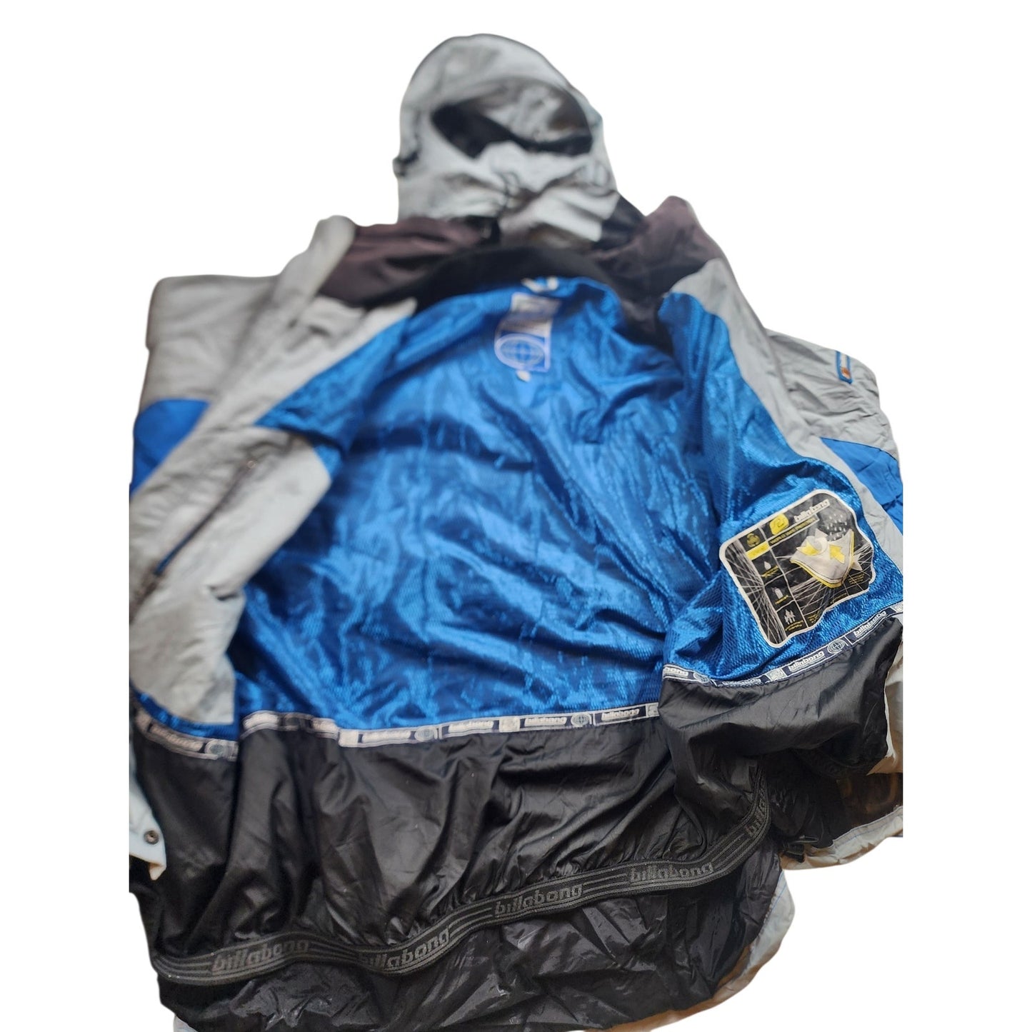 Billabong Ski Jacket Men Large Snowboard Hooded Waterproof Windproof Vintage Y2K