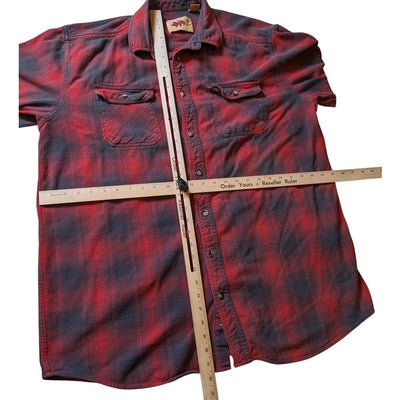 Field N Forest Shirt Men 2XLT Tall Plaid Flannel Cotton Long Sleeve Vintage